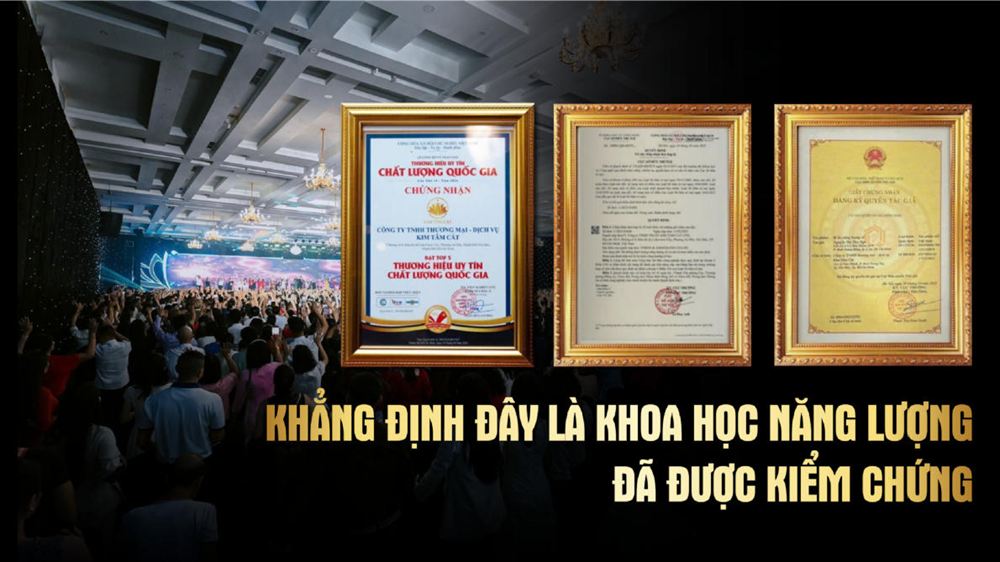 Các giấy chứng nhận và giải thưởng của Kim Tâm Cát