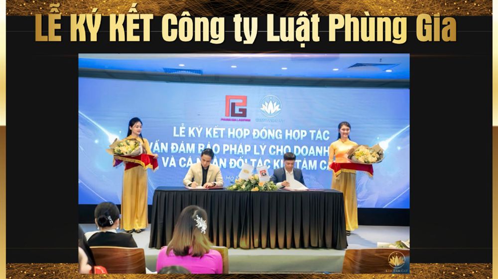 Lễ ký kết hợp tác pháp lý giữa Kim Tâm Cát và Công ty Luật Phùng Gia